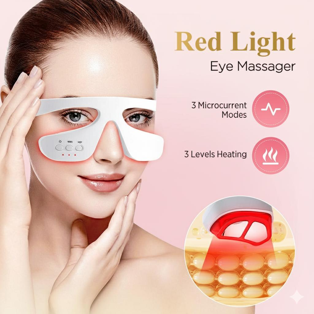 “Eye Bag & Dark Circle Erasing” Red Light Eye Massager